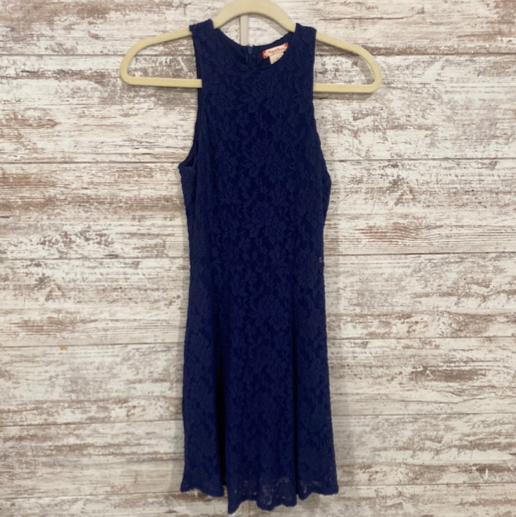 ROYAL BLUE LACE SHORT DRESS