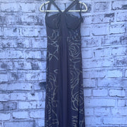 GRAY LONG EVENING GOWN