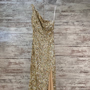 GOLD FULL SEQUIN LONG GOWN