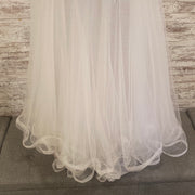 WHITE GEMMED MERMAID GOWN