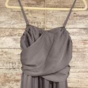 GRAY LONG EVENING GOWN