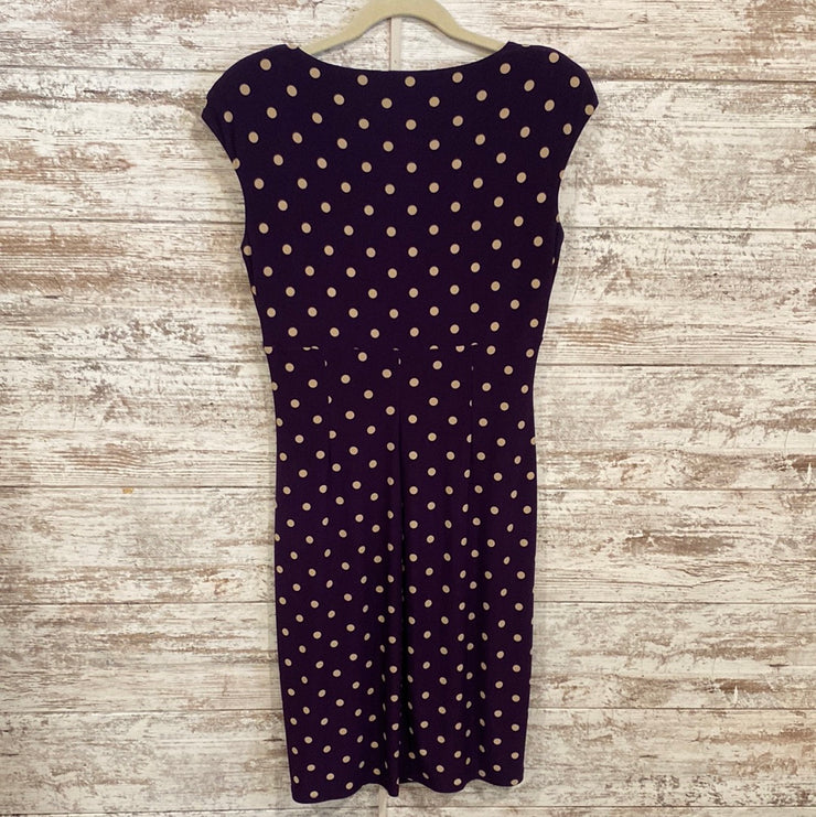 PURPLE/TAN SHORT DRESS