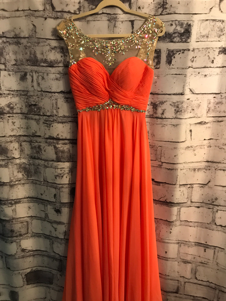 CORAL LONG EVENING GOWN