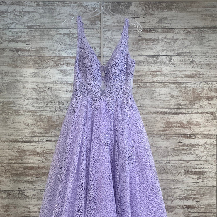 LAVENDER A LINE GOWN