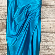 TURQUOISE LONG EVENING GOWN