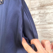 BLUE A LINE GOWN