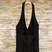 BLACK LONG EVENING GOWN