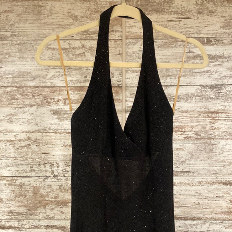 BLACK LONG EVENING GOWN