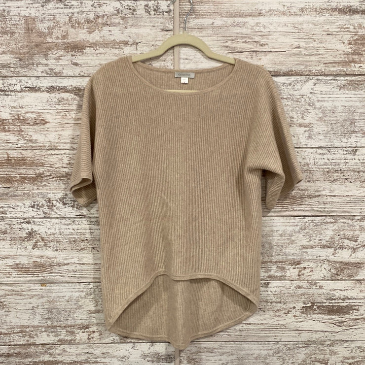 TAN 100% CASHMERE TOP