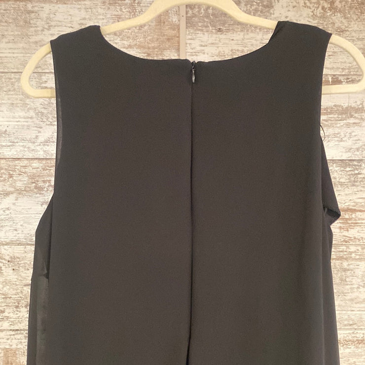 BLACK SLEEVELESS JUMPER