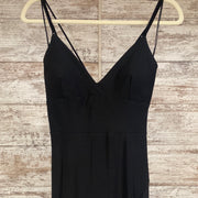 BLACK LONG EVENING GOWN