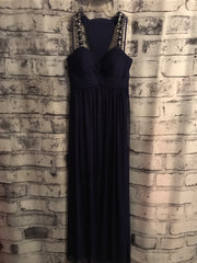 PURPLE LONG EVENING GOWN