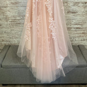 PINK LACE MERMAID GOWN