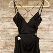 BLACK LONG EVENING GOWN