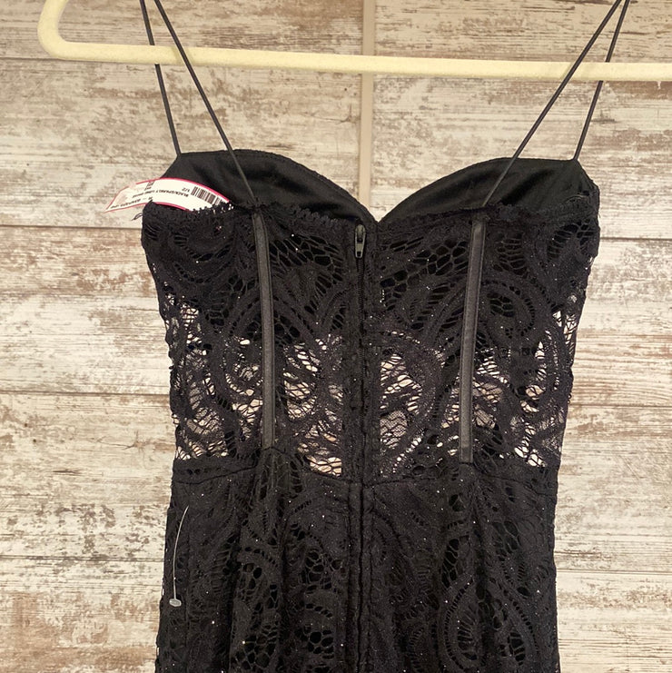 BLACK/SPARKLY LONG DRESS