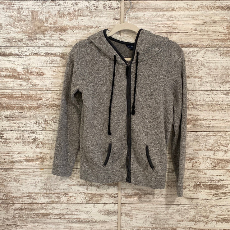 GRAY ZIP UP HOODIE