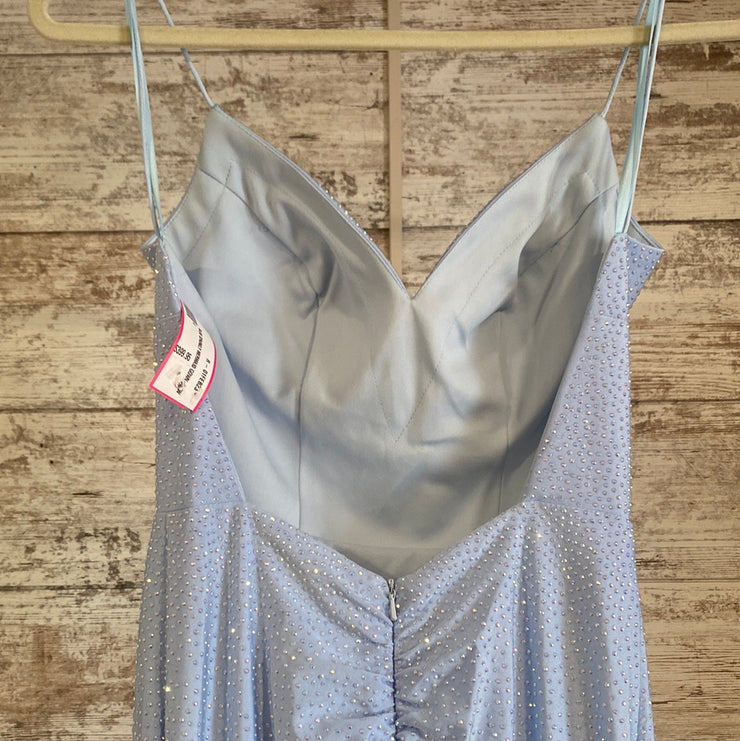 BLUE SPARKLY MERMAID GOWN-NEW