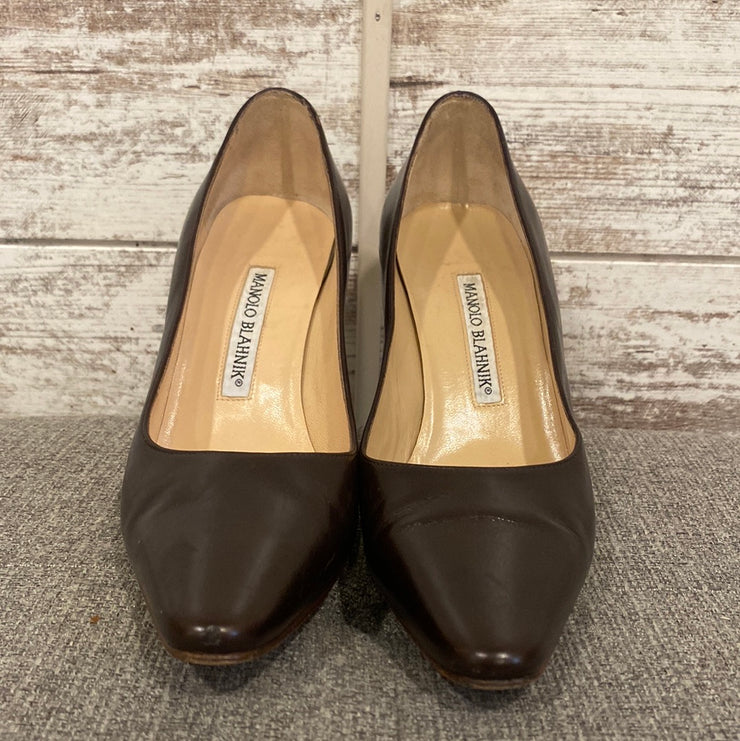 BROWN HEELS $695