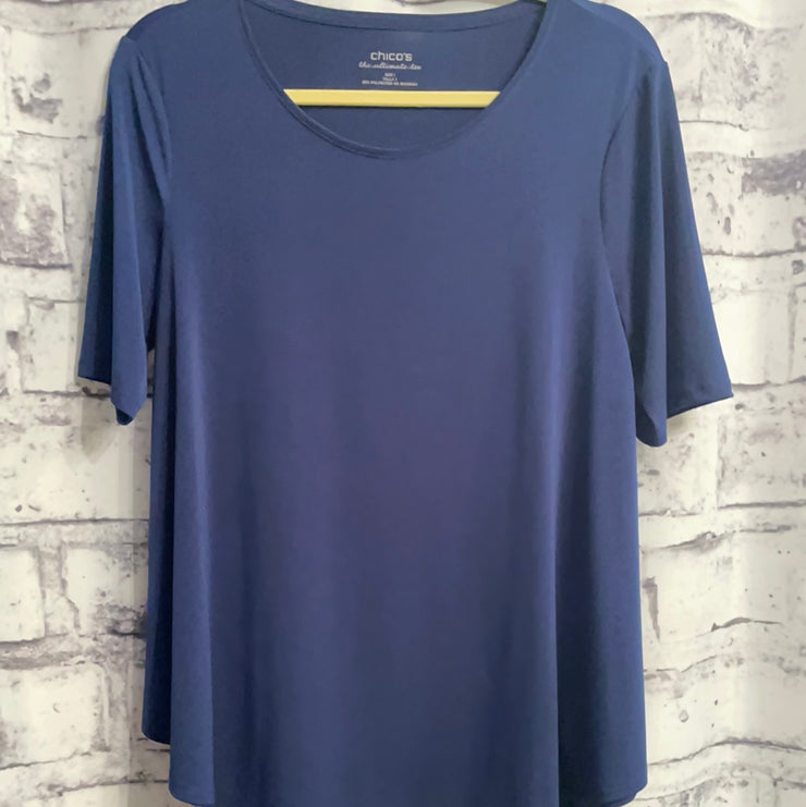 NAVY SHORT SLEEVE TOP