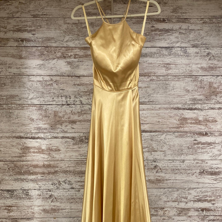 GOLD A LINE GOWN
