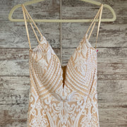 WHITE LONG EVENING GOWN