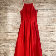 RED A LINE GOWN
