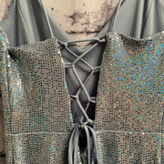 BLUE FULL SPARKLE LONG DRESS