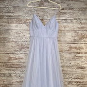 BLUE A LINE GOWN