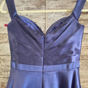 NAVY A LINE GOWN