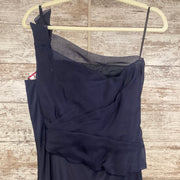 NAVY LONG EVENING GOWN