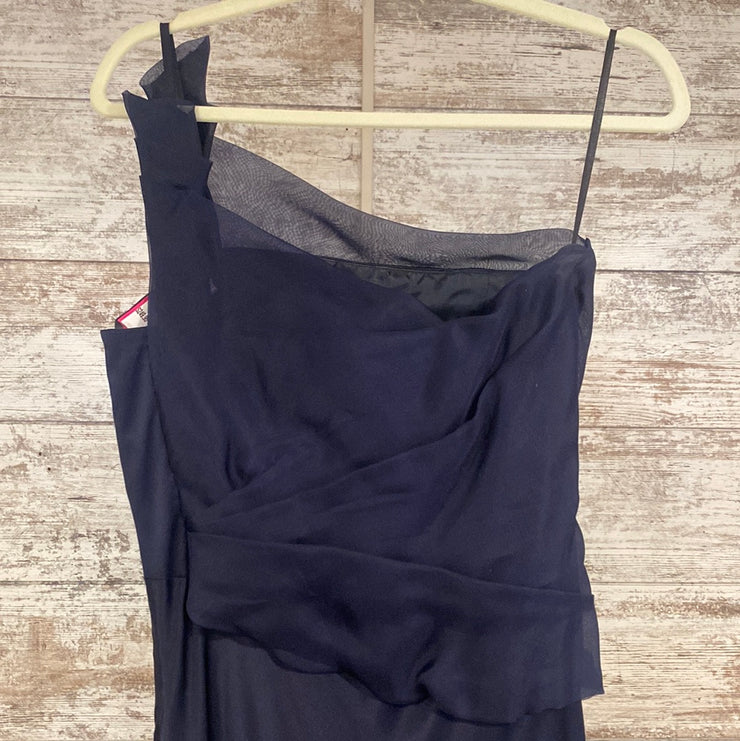 NAVY LONG EVENING GOWN