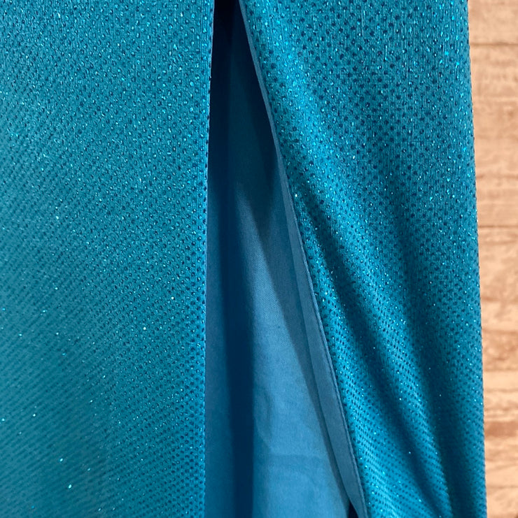 BLUE SPARKLY LONG DRESS (NEW)
