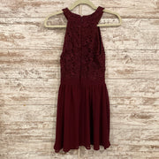 BURGUNDY SHORT DRESS