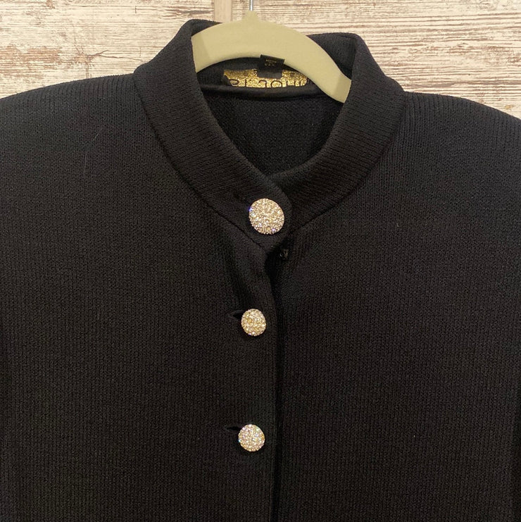 BLACK LONG KNIT JACKET $1398