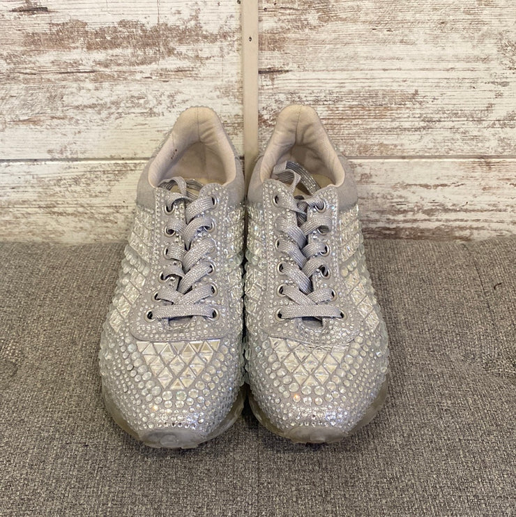 SILVER SPARKLY SNEAKERS