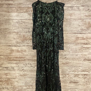 GREEN SEQUIN LONG GOWN (NEW)