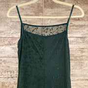 GREEN LONG EVENING GOWN