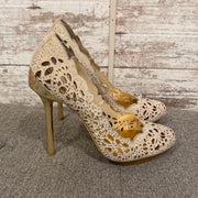 TAN/GOLD HEELS (NEW)