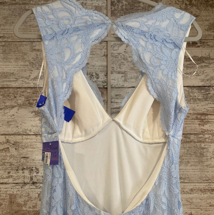 BLUE LACE LONG DRESS (NEW)