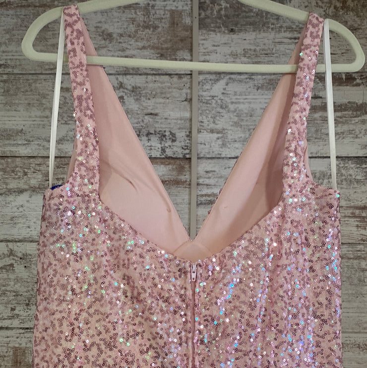 PINK SEQUIN LONG GOWN (NEW)