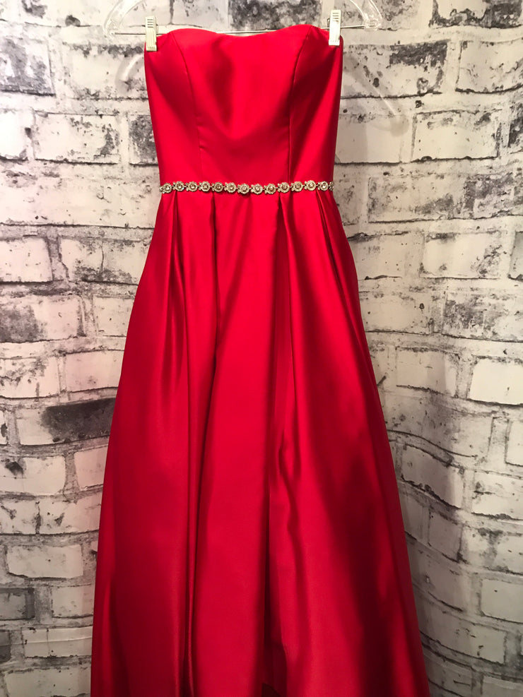 RED TAFETTA PRINCESS GOWN