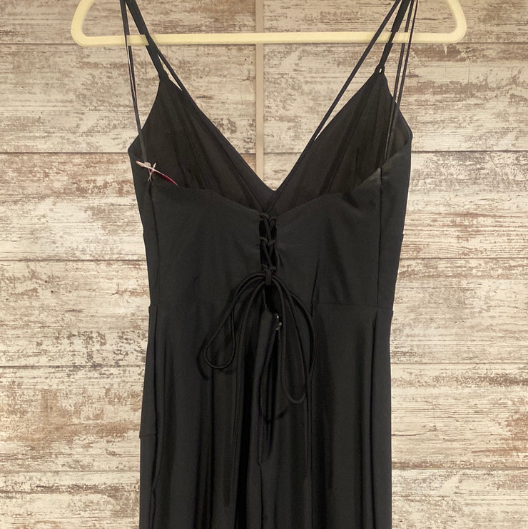 BLACK LONG EVENING GOWN