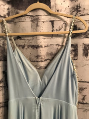 BLUE LONG EVENING GOWN