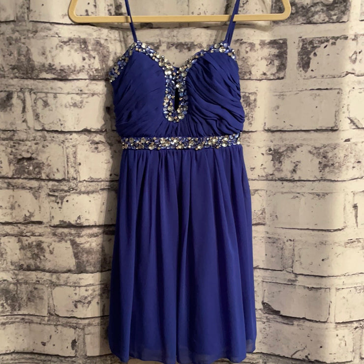 ROYAL BLUE SHORT DRESS