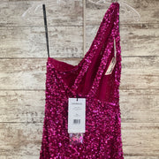 PINK SEQUIN LONG DRESS (NEW)