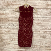 BURGUNDY SHORT DRESS