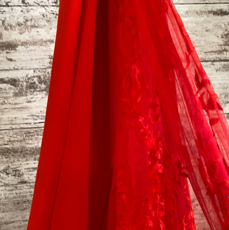 RED LONG EVENING GOWN