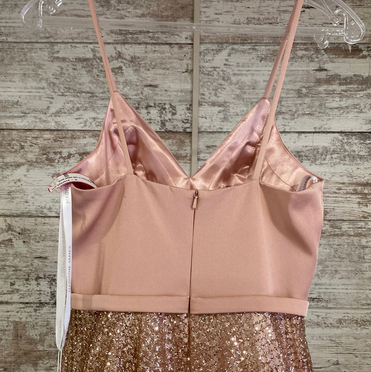 PINK/GOLD A LINE GOWN (NEW)