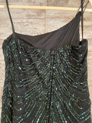 GREEN SPARKLY LONG DRESS (NEW)
