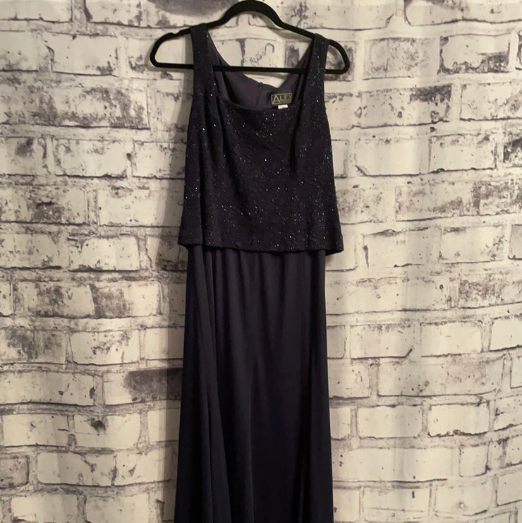 NAVY 2 PC. LONG DRESS SET